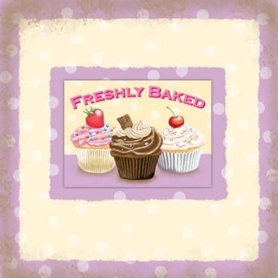 Blank Greetings Card with Fridge Magnet Freshly Baked 30001