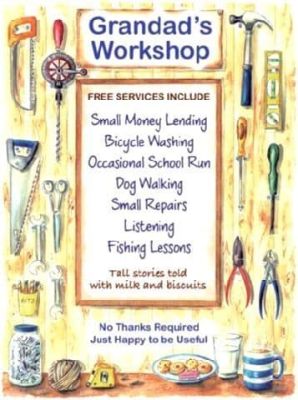 Grandad's Workshop Small Metal Wall Sign 200mm x 150mm