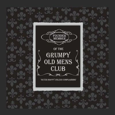 Blank Greetings Card with Fridge Magnet Grumpy Old Mens Club 30035