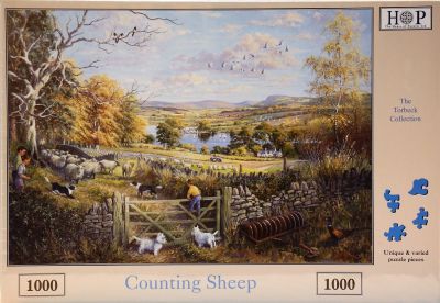 Counting Sheep 1000 Piece Jigsaw Ferguson Tractor Ploughing