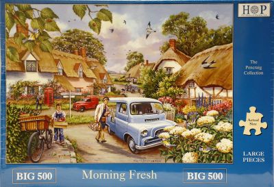 Morning Fresh Big 500 Piece Jigsaw Puzzle Bedford CA Minor 1000 Ferguson Tractor