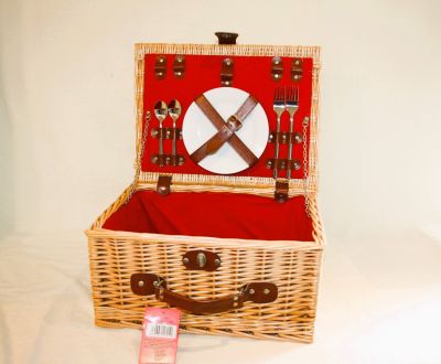 Buckingham Luxury Wicker Picnic Hamper Seconds Missing Items Clearance GG023