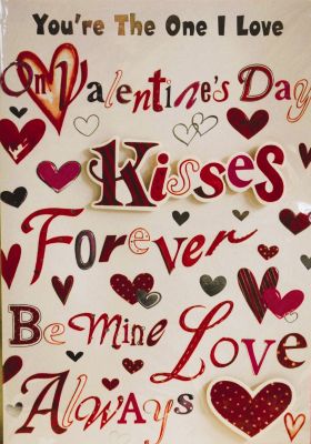 Valentines Day Card You're The One I Love Free P&P HAV239