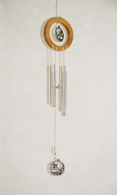 Humming Bird in Wooden Ring Wind Chime LP4675
