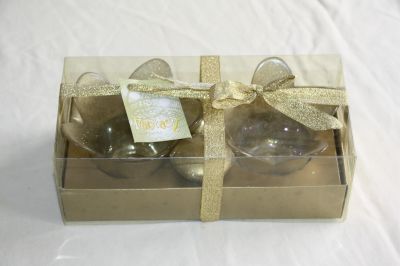 Gold Tulip Bowl Pair With Candles 630-752