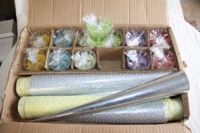 Set of 12 Jelly Garden Candles With Stands 6 Colours 630-100