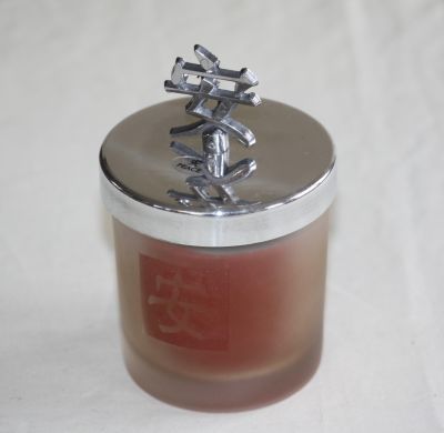 Oriental Style Candle in Glass Bowl 629-072 Peace