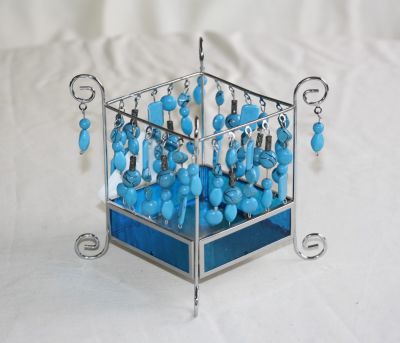 Lesser and Pavey Square Beaded Candle Stand with Curved Legs LP6714