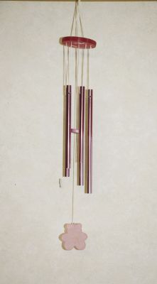 Leonardo Collection Teddy Bear Wind Chime LP2942 Lilac