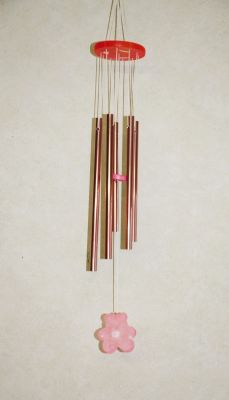 Leonardo Collection Teddy Bear Wind Chime LP2942 Pink