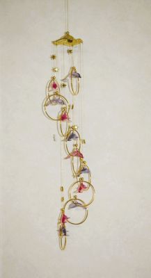 Leonardo Collection Dolphin Rings Wind Chime LP3632