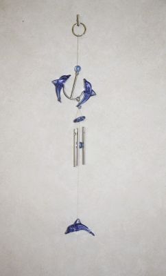 Leonardo Collection 3 Blue Dolphin Wind Chime LP1065