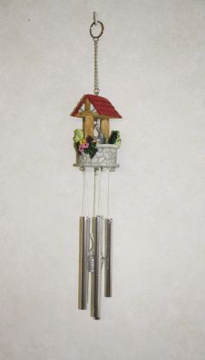 Frogs and Wishing Well Wind Chime 4881