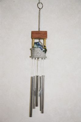 Birds and Wishing Well Wind Chime 4882 Unboxed