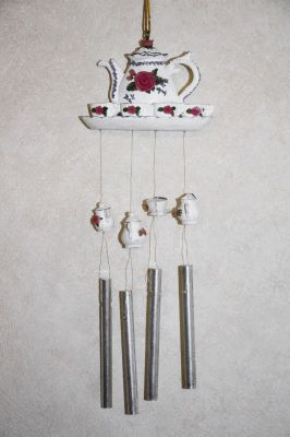 Willow Brook Village Tea Set Small Wind Chime K027 TSET