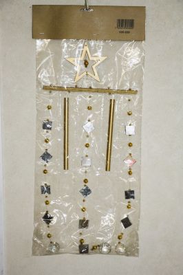 Gold Star Christmas Wind Chime Mobile 535-039
