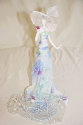 Butterfly Lady in Summer Dress Jewellery Holder 473E00 C