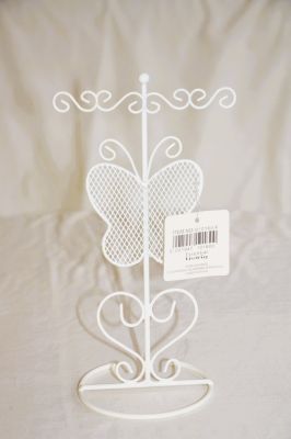Butterfly Jewellery Stand 3 Colours Available D10160/F Cream