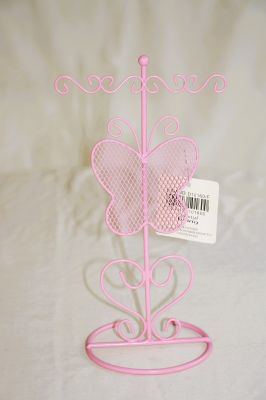 Butterfly Jewellery Stand 3 Colours Available D10160/F Pink