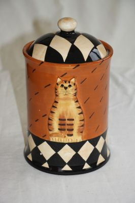 Ceramic Cat Cookie-Biscuit Jar 0276