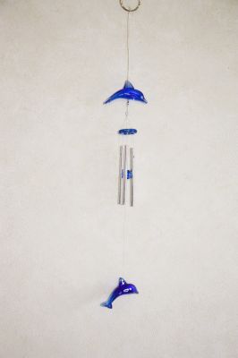 Small 2 Blue Dolphin Wind Chime LP1147
