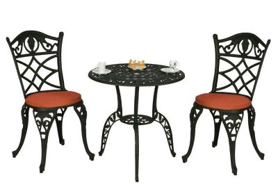 Nappa Valley Bistro Set Cast Aluminium MCA-116-DB Collection Only