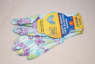Marksman Ladies Blue Polyester Gardening Gloves Size 7&amp;8