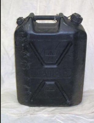 Plastic water can