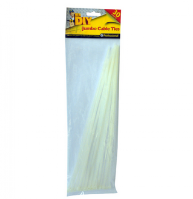 30 pack Professional jumbo cable ties L340mmxW4.5mm