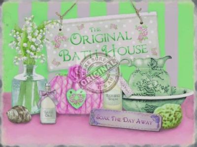 The Original Bath House Small Metal Wall Sign 200mm x 150mm