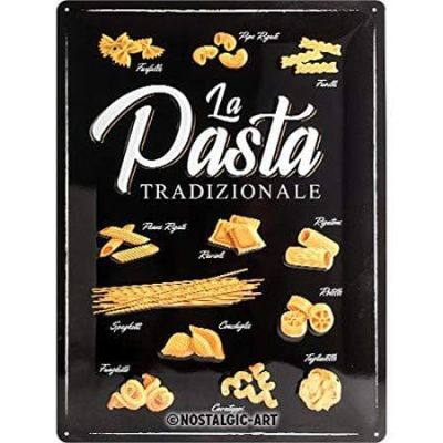 Nostalgic Art La Pasta Tradizionale Large Metal Wall Sign 40cm x 30cm
