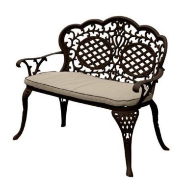 Rose Love Seat Cast Aluminium MCA-160-HB Collection Only