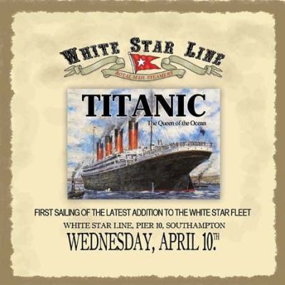 Blank Greetings Card with Fridge Magnet Titanic The Queen of the Ocean 30022