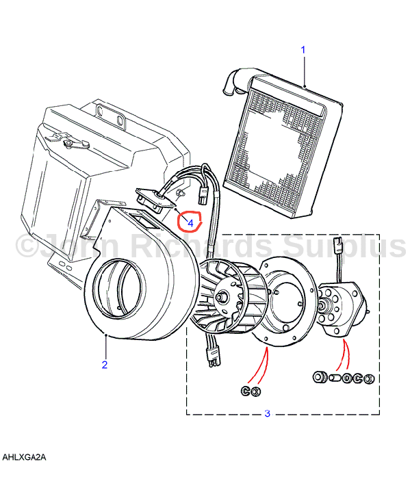 Heater Blower Fan Resistor For Range Rover L322 MK3 - D2P JGO000021 'Hedgehog' Type-466276