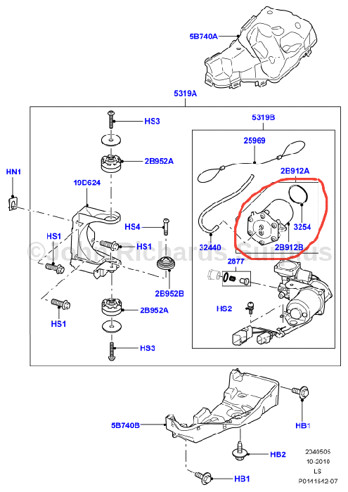 Kit conversione da sospensioni pneumatiche a molle per Range Rover Sport solo senza sistema ACE/DSC e Discovery 3, 4