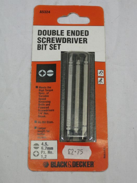 Black and Decker Mixed Screwdriver Bit Set