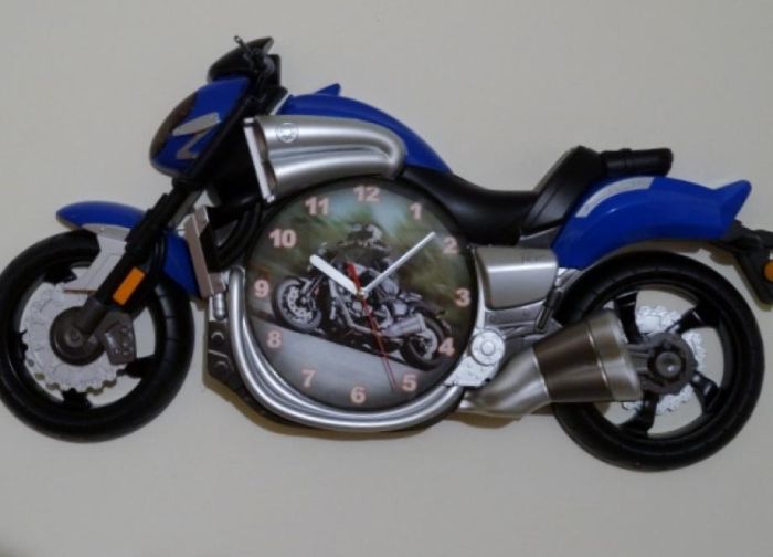 Yamaha VMax Luxury Motorcycle wall clock Blue