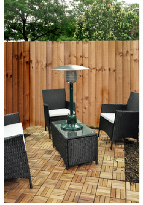 Garden Outdoor Table Top Gas Patio Heater - Kingfisher Garden Outdoor Patio Table Top Heater