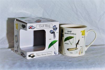 Bone China Golf Equipment Mug Gift Boxed