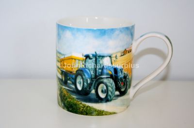 New Holland Tractor fine china mug Leonardo Collection