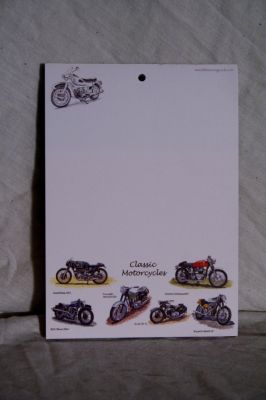 Classic Motorcycles BSA Norton Triumph A6 Notepad