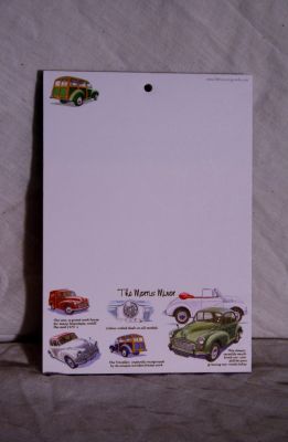 Morris Minor Car A6 Notepad