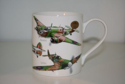 Classic Aircraft of WW2 fine china mug Leonardo Collection