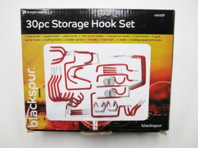 Blackspur 30 Piece Storage Hook Set HA109