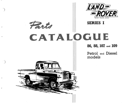 Series I 1954-1958 Parts Catalogue