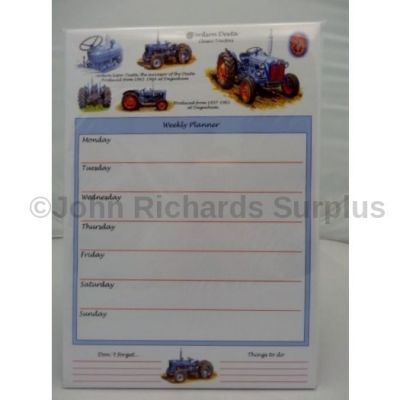 Weekly planner Fordson Dexta Tractor A4